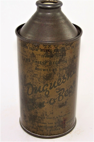  Duquesne Can-O-Beer Olive Drab Cone Top, 159-26