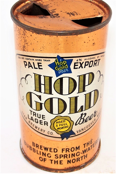  Hop Gold True Lager Opening Instruction Flat Top, USBC-OI 408