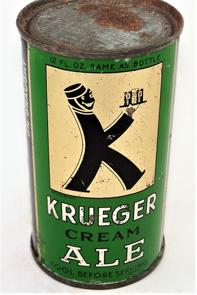  Krueger Cream Ale (Medium Opener) O.I USBC-OI 463 SCARCE VARIATION!