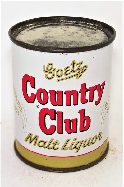  Goetz Country Club Malt Liquor 8 Ounce Flat Top, 240-20
