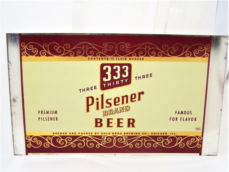  333 Pilsener Brand Flat Top Sheet, 138-31
