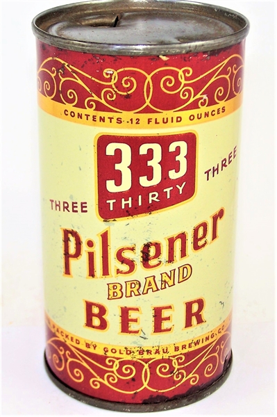  333 Pilsener Brand Flat Top, 138-31