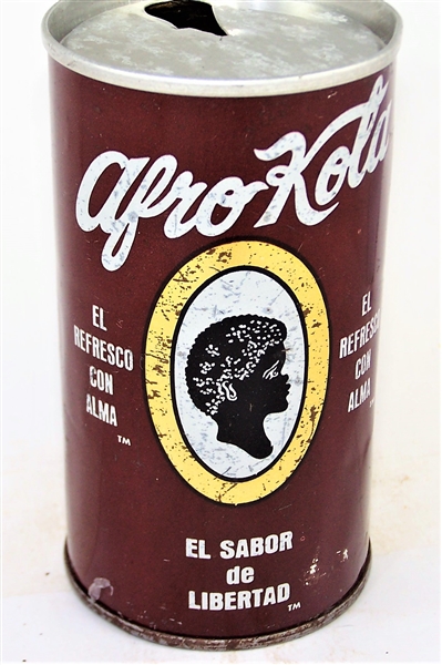  Afro Kola Tab Top Soda Can, Zip Code