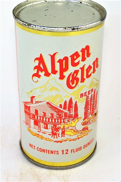  Alpen Glen (Gold Trim) Flat Top Beer Can 29-38