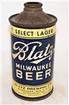  Blatz Select Lager Low Pro Cone Top, 153-10