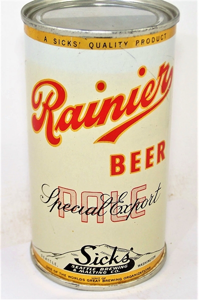  Rainier Pale Special Export Opening Instruction USBC-OI 704 Very Tough Can!
