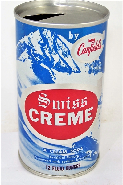  Canfields Swiss Creme Zip Code Soda Can Tab Top.
