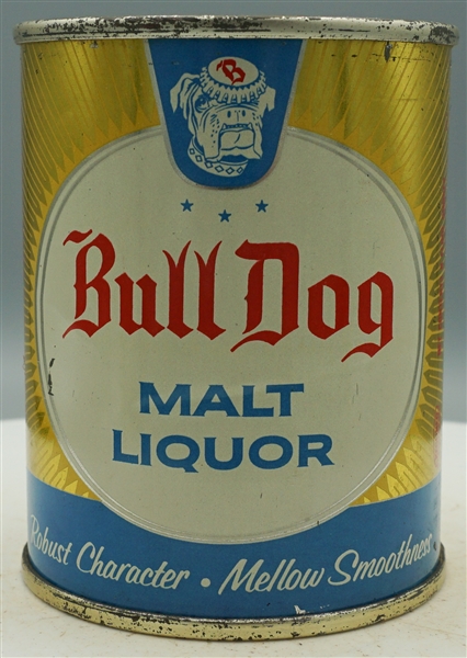 Bull Dog Malt Liquor 8-oz flat top, Atlas Brewing, Chicago