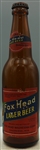 Fox Head Lager Beer brown bottle