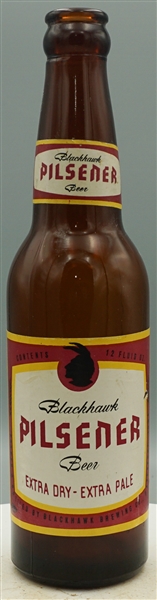Blackhawk Pilsener Beer Extra Dry Extra Pale brown bottle