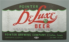 Pointer DeLuxe Beer bottle label