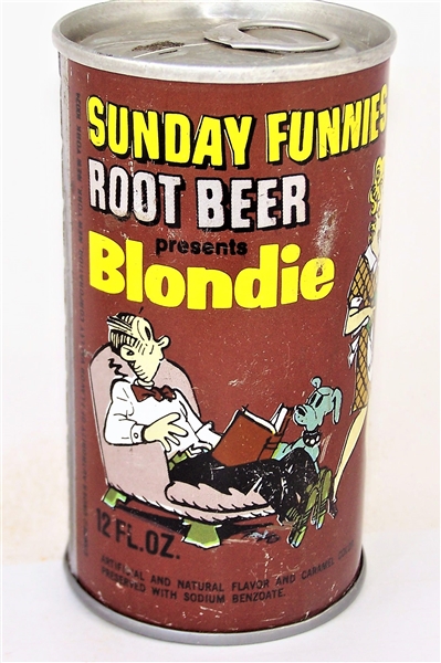  Sunday Funnies Root Beer Soda Can Featuring Blondie.