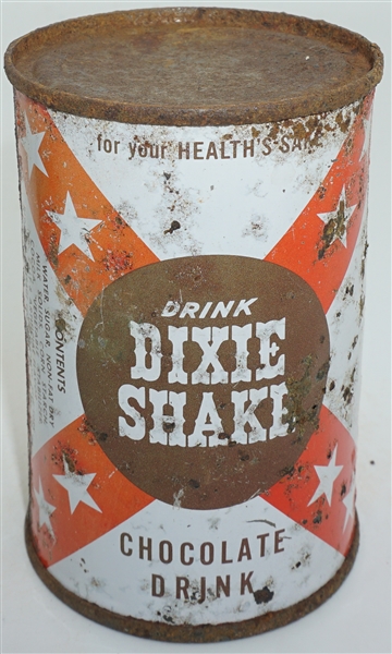 Dixie Shake Chocolate Drink flat top - pre-zip