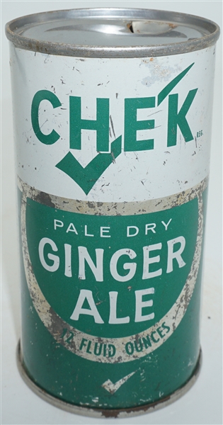 Check Pale Dry Ginger Ale flat top - pre-zip