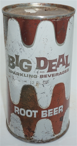 Big Deal Sparkling Beverages Root Beer flat top - pre-zip