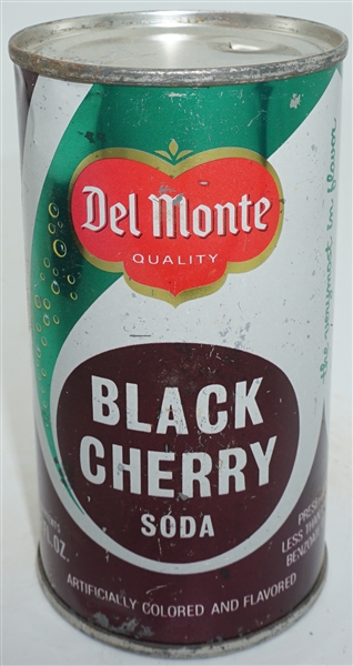 Del Monte Black Cherry Soda flat top - pre-zip