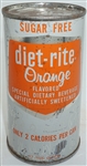 Diet-Rite Sugar Free Orange Flavored Special Dietary Beverage Artificially Sweetened flat top - pre-zip
