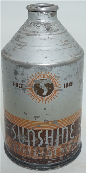 Sunshine Extra Light Beer crowntainer