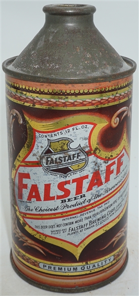 Falstaff Beer cone top 162-01