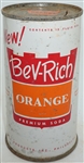 Bev-Rich Orange Premium Soda flat top - pre-zip