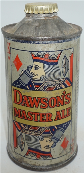 Dawsons Master Ale LP cone top 158-24 - playing card