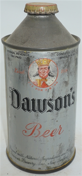 Dawsons Beer HP cone top 159-07 - RARE