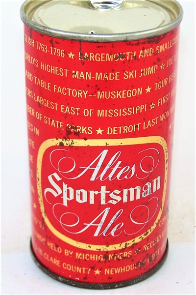  Altes Sportsman Ale "Michigan Ruled By English" Flat Top, 30-27