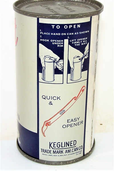  Pabst Blue Ribbon Export (Display Empty) Red Opener Opening Instruction Flat Top, USBC-OI 657