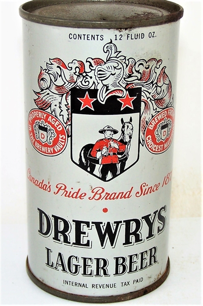  Drewrys Lager Opening Instruction Flat Top, USBC-OI 201