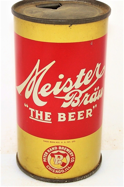  Meister Brau Opening Instruction Flat, USBC-OI 526 "Brewed and Canned By"