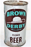  Brown Derby Pilsner Opening Instruction Can, USBC-OI 129 Columbia