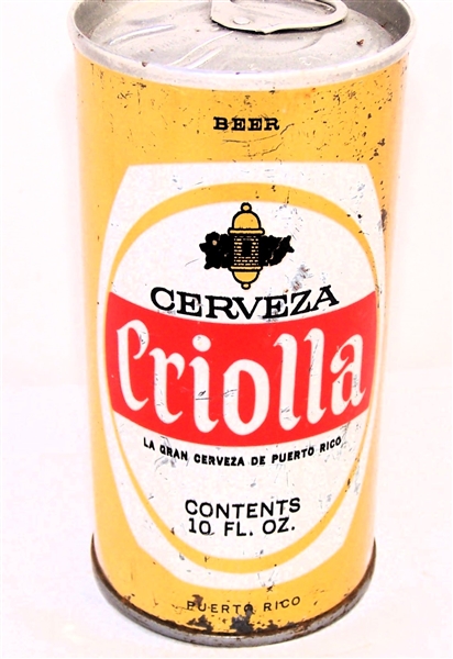  Criolla Bottom Opened Tab Top, Puerto Rico, Not Listed