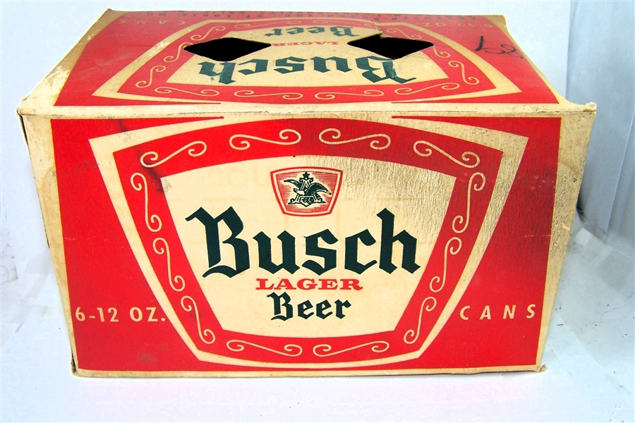  Busch Lager Six Pack Cardboard Holder, For can 47-18 Awesome!