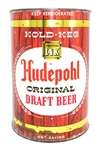  Hudepohl Original Draft Beer Kold Keg gallon can - 245-3 - short version