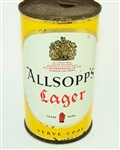  Allsopps Lager Flat Top, (U.K) Not Listed