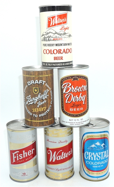  6 Pack 6: Walters Colorado Beer, Berghoff, Brown Derby, Fisher, Walters, Crystal