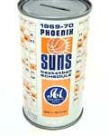  A-1 1969-70 Phoenix Suns Basketball Schedule Bank Top, Vol II 35-13