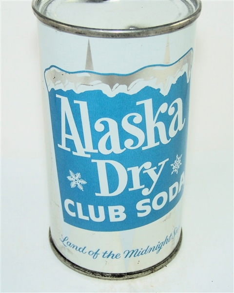  Alaska Dry Club Soda Pre Zip Code Flat Top.