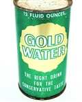  Gold Water Pre Zip code Flat Top soda can.