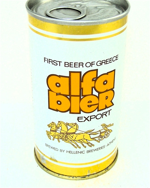  Alfa Bier Export "First Beer of Greece" Tab Top.