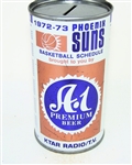  A-1 1972-73 Phoenix Suns Basketball Schedule Bank Top Can, Vol II 35-16