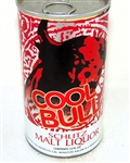  Schlitz Malt Liquor "Cool Bull" Foil Label Tab Top Test Can, Vol II N.L