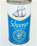  Schooner Light Beer Foil Label Tab Top Test can, Vol II L 245-32