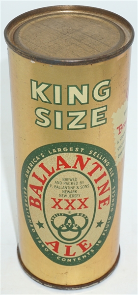  Ballantine King Size half-quart flat top - Brewers Gold - 224-19