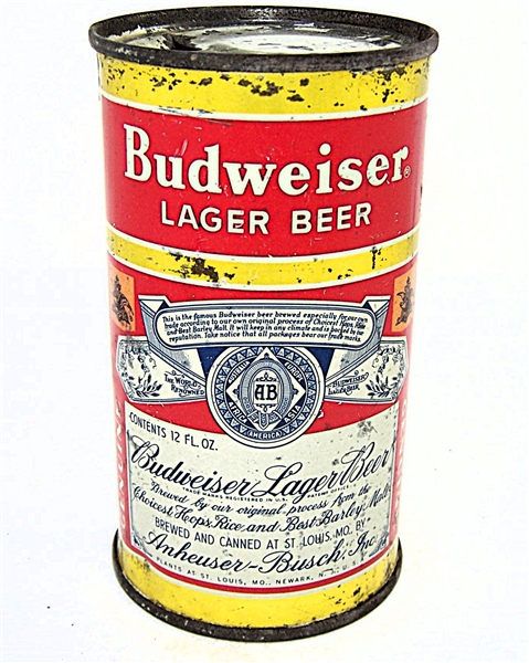  Budweiser Lager Flat Top (Two Cities) 44-08