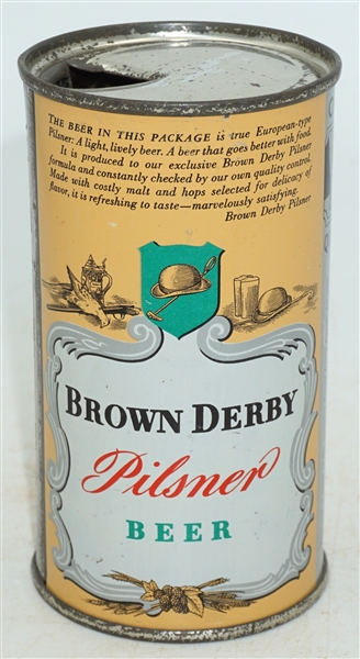  Brown Derby Pilsner Beer flat top - OI - 42-19