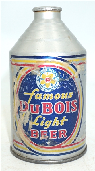  Dubois Famous Light Beer crowntainer - RARE - no union symbol - 193-2