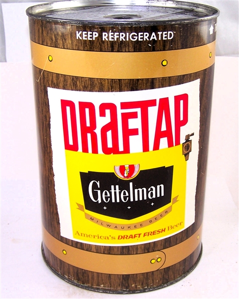  Gettelman Draftap Beer Gallon Can, 244-10