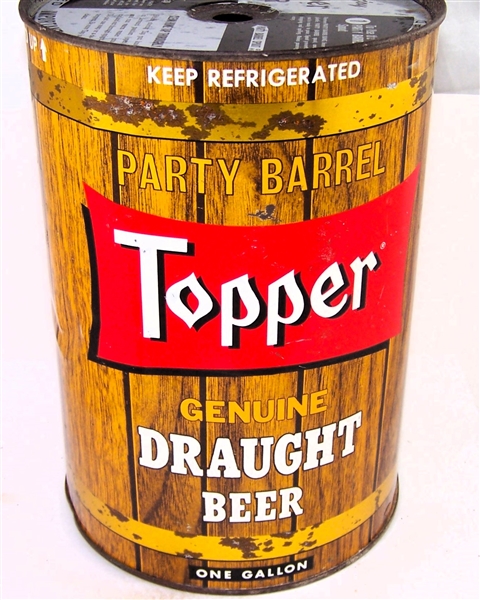  Topper Genuine Draught Beer Gallon Can, 246-11,12?