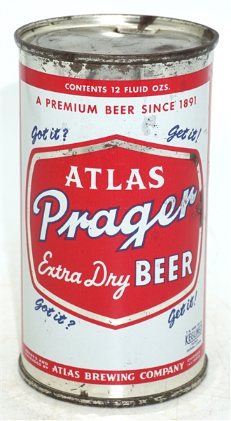  Atlas Prager Extra Dry Beer flat top - 32-25